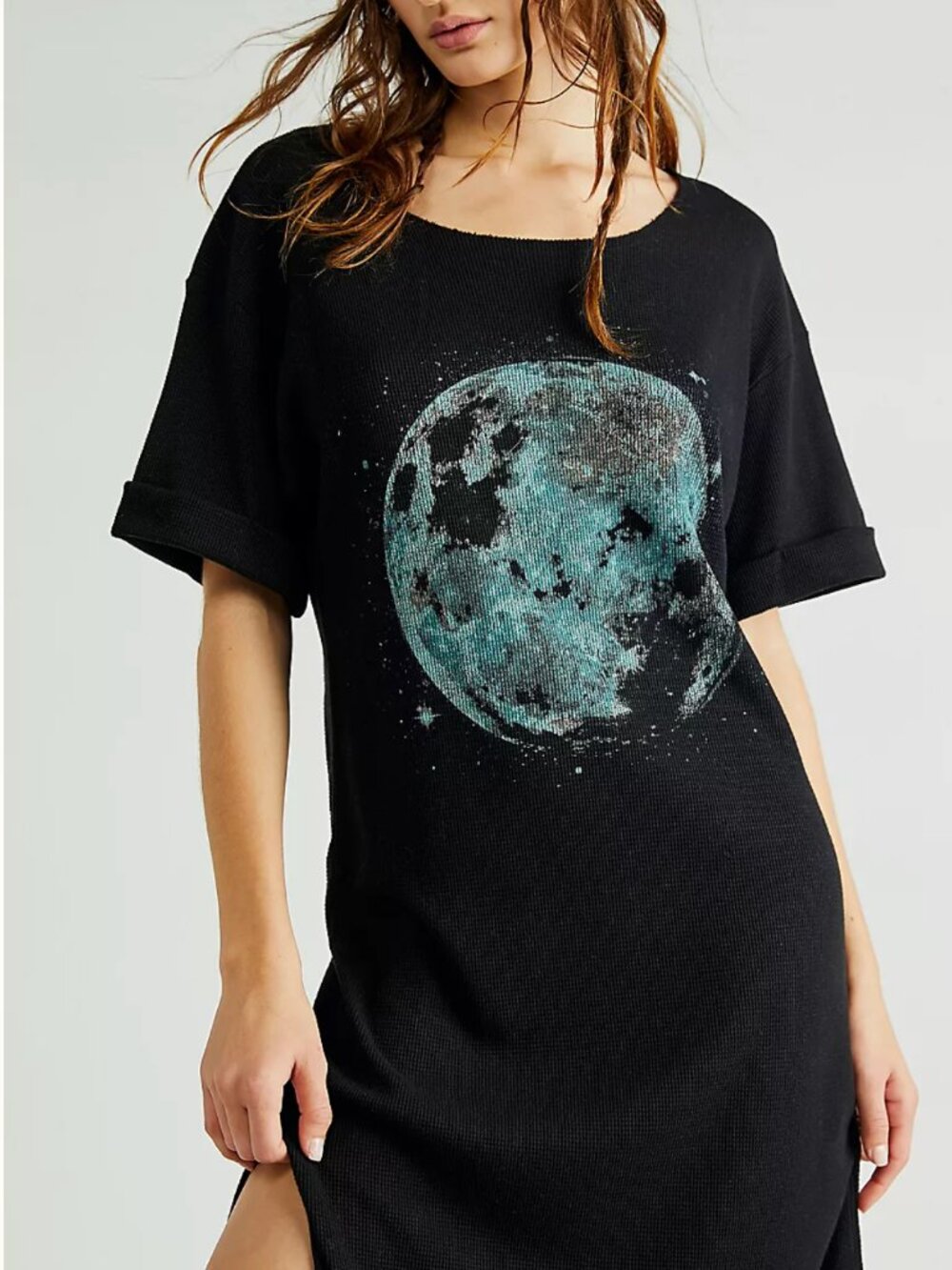✨ Free People x Vintage Souls Moon Vortex Maxi Top Shirt Dress ✨ Small - RARE